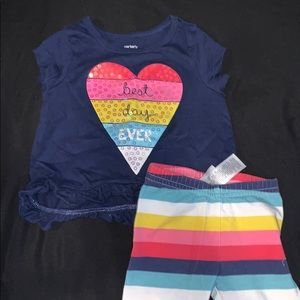 Rainbow Carters Shirt & Leggings Set